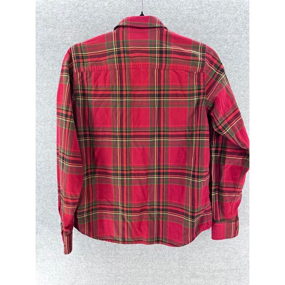 Vintage Lauren by Ralph Lauren Women's sz S Petite Red Plaid Button Down Flannel - Picture 5 of 11